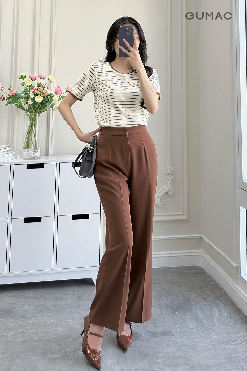 Quần tây kiểu gài khuy