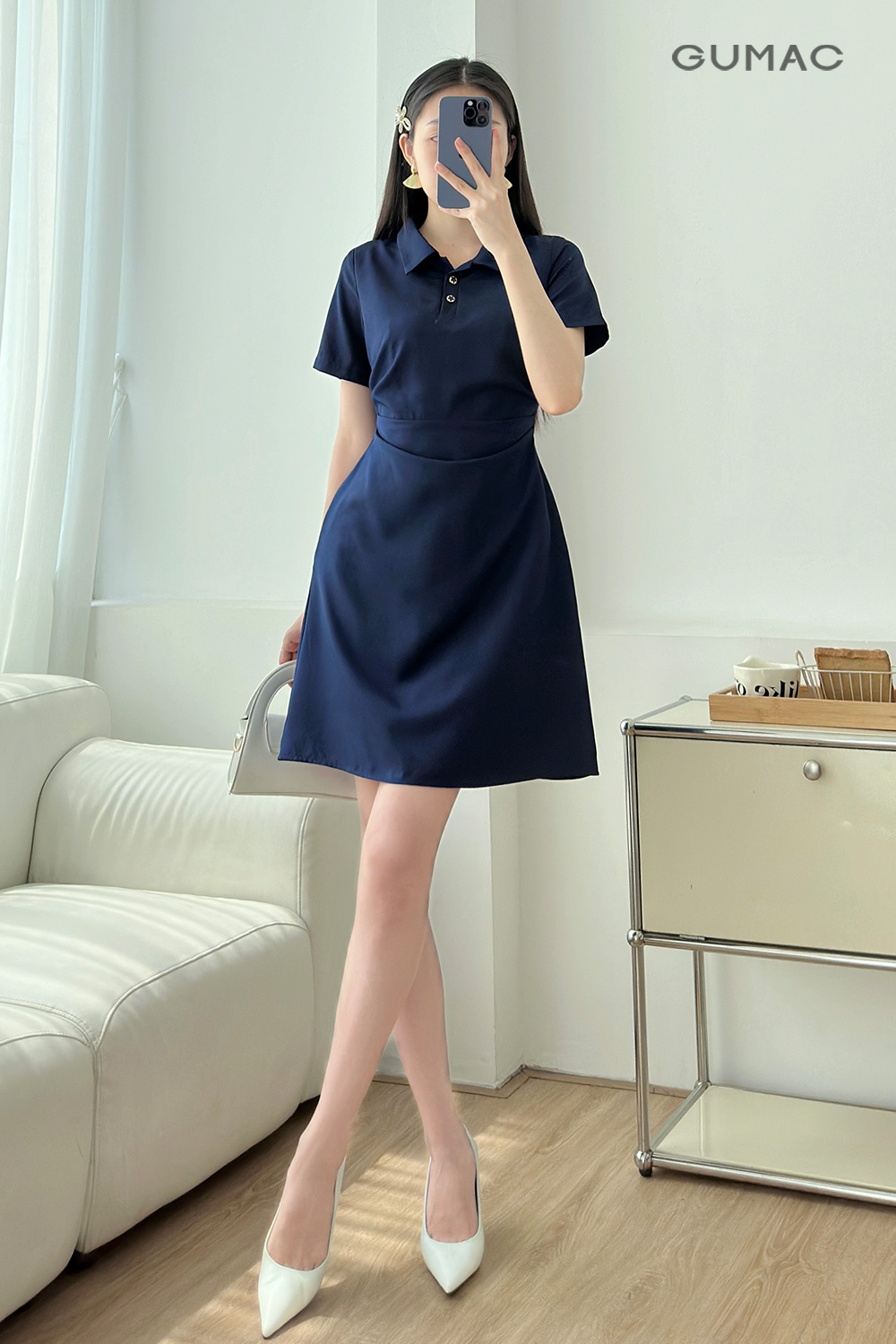 Đầm kiểu nhún eo