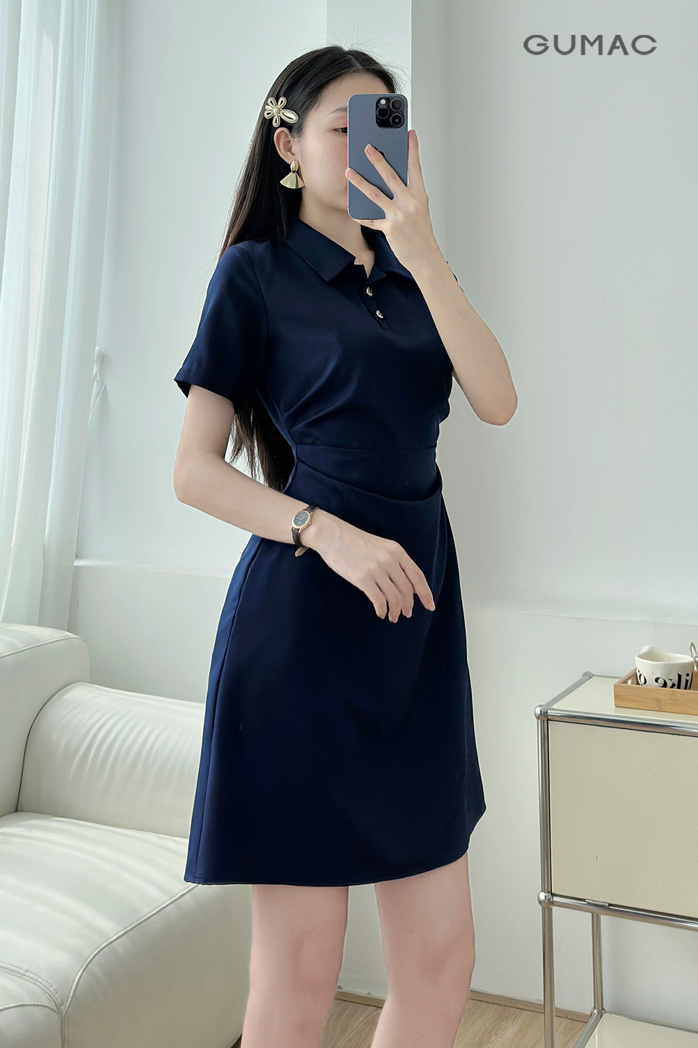 Đầm kiểu nhún eo